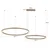 Brilagi - LED prigušiva luster na sajli PORTOFINO LED/98W/230V bež + daljinski upravljač