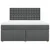Vidaxl Box spring postelja z vzmetnico temno siva 180x200 cm blago