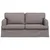 Sofa Sivo-smeđa 162 x 80 x 85 cm tkanina