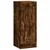 Visoka komoda dimljeni hrast 34,5x34x180cm konstruiranog drva