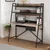 Hanah Home Radni sto Arte, 124x150x55 cm, Orah-crni