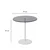 Hanah home Klub sto Chill 50x50x50cm Belo-Tamnosivi