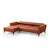 Atelier del Sofa Ugaona garnitura Hamlet 95x77x140cm Bronzana