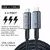 KETTZ Kabl KT-USB4C240W, USB Tip-C 100, Crni