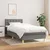 vidaXL Box spring postelja z vzmetnico temno siva 80x200 cm blago