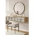 Hanah Home komoda Arex 120, 120 cm, hrast Sapphire / bela / srebrna