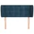 Vidaxl Vzglavje z ušesi temno modro 93x23x78/88 cm žamet