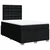 Vidaxl Box spring postelja z vzmetnico črna 120x190 cm blago