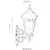 Opviq Spoljna zidna lampa BAP-68181-BSY-M1, 50 cm, IP65, E27, 40W, Crna