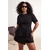 Trendyol Curve Ženska bluza Tbbss26Af00179, Crna