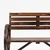 Homestar Vrtna klop za 2 osebi 1055x56x79 cm rjava