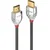 Lindy HDMI 2.0 kabel visoke hitrosti M/M, 2 m, siv/kromiran