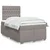 Vidaxl Box spring postelja z vzmetnico taupe 120x190 cm blago