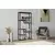 Hanah Home Emina Walnut Polica za knjige 85x182x29cm, Crna