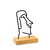 Atelier Del Sofa Dekorativna figura Moai, 24x8x17 cm, Crna