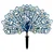 Aberto Design Dekorativna figura Peacock v2, 60x38 cm, 1.5 mm