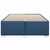 Vidaxl Posteljni okvir brez vzmetnice moder 140x190 cm blago