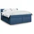 vidaXL vidaXL Box spring postelja z vzmetnico modra 180x200 cm blago, (21304626)