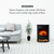 Klarstein Bormio S Smart, električni kamin, 950/1900 W, termostat, tedenski časovnik, črn (FP9-BormioS SmartB)