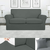 VivoVita Stretch&Sit SOFA – Raztegljive prevleke za sedežno garnituro - KOTNA SEDEŽNA (2x dvosed), siva