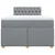 Vidaxl Boxspring postelja z vzmetnico svetlo siva 120x190 cm blago