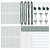 Stup za ogradu 26 pcs Zelena 3,2 x 3,2 x 200 cm
