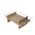 Hanah Home Klub sto Saga Rectangle, 105x35x65 cm, Bež