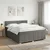 vidaXL Postelja boxspring z vzmetnico Temno siva 180 x 200 cm Blago