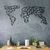 Opviq Zidna dekoracija World Map, 60x120 cm 2 mm, Crna