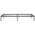 Metalni okvir za krevet crni 100x200 cm