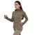 GymBeam Women‘s Pulse 1/2 Zip Running Sweatshirt Vetiver