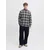 JACK & JONES Srajca JPRBLUBARKLEY temno siva/črna/bela