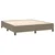 Vidaxl Box spring postelja z vzmetnico LED taupe 160x200 cm blago