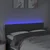 Vidaxl vidaXL Vzglavje postelje z LED diodo temno sivo 144x5x78/88 cm blago