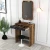Hanah Home Sto za šminkanje Lizbon Mirror, 70x40x84.7 cm, Orah-crni