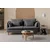 Atelier del Sofa Trosed Flexy, 195 x 100 x 75 cm, Antracit