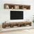Set TV komoda Zidne 2 pcs Umjetnički hrast 100 x 30 x 30 cm