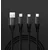 shumee Kabel 3 v 1 ZA iPhone/micro USB/TYPE-C Koanni kb13_ČRNA