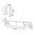 Hanah home TV Komoda Zebra Crno-Bela