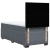 Box spring krevet s madracem tamnosivi 90x200 cm baršunasti