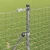 Ograda s postovima Srebrno 1 x 10 m Čelik i PVC