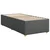 Vidaxl Box spring postelja z vzmetnico temno siva 90x200 cm blago