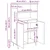 Vidaxl Visok predalnik Rjava 60 x 36 x 110 cm Konstruiran les