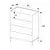 Hanah Home Komoda Sfn-1740-Dd-1, 80x104x44 cm, Bela
