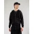 ALPHA INDUSTRIES Jopa na zadrgo črna/bela