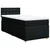 Vidaxl Box spring postelja z vzmetnico črna 80x200 cm blago