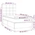 Vidaxl Box spring postelja z vzmetnico temno siva 90x190 cm blago