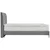 MID.YOU POSTELJA BOXSPRING x , tekstil, leseni material siva