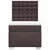 Vidaxl Box spring postelja z vzmetnico temno rjava 80x200 cm blago