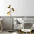 Opviq Podna lampa 13786, 37 x 37 x 162 cm, 3 x E14, 250 cm Kabl, Zlatne boje